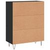 vidaXL Credenza Nera 69,5x34x90 cm in Legno Multistrato