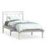 vidaXL Giroletto Bianco in Legno Massello di Pino 100x200 cm