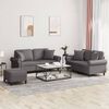 vidaXL Set di Divani 3 pz con Cuscini Grigio in Similpelle