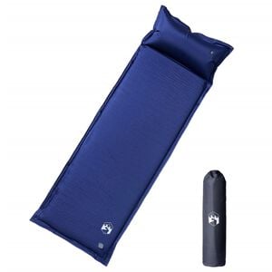 vidaXL Materasso Campeggio Autogonfiabile Cuscini 1 Persona Blu Marino