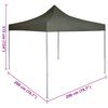 vidaXL Tenda Party Antracite 200 x 200 x 315 cm Tessuto Oxford
