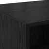 vidaXL Credenza Rovere Nero 80 x 42,5 x 185 cm Legno multistrato