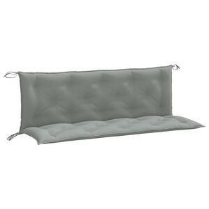 vidaXL Cuscini Panca Giardino 2pz Grigio Chiaro M&eacute;lange 150x50x7 cm