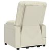 vidaXL Poltrona Alzapersona Massaggiante Crema in Similpelle