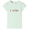 Maglietta da Bambina Maniche Aletta Verde Tenue 116