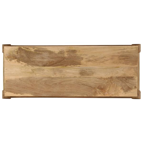 vidaXL Tavolo Consolle in Legno Massello di Mango 118x38x76 cm