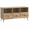 vidaXL Mobile TV con cassetto Rovere Artigianale 102 x 34,5 x 50 cm