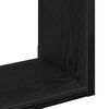 vidaXL Scaffale a Parete Rovere Nero 90x16x78 cm Legno Multistrato