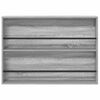 vidaXL Scaffale per riviste 2 pcs Grigio Sonoma 100 x 12 x 70 cm