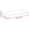 vidaXL Scaffali a Parete 4 pz Grigio Cemento 40x23x3,8 cm in MDF