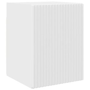 vidaXL Mobile TV da parete 30 x 31 x 40 cm Bianco Lucido