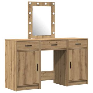 vidaXL Tavolo da Trucco Marrone 50 x 41 x 135 cm Legno multistrato