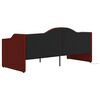 vidaXL Dormeuse con Materasso USB Rosso Vino in Tessuto 90x200 cm