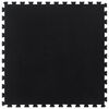 vidaXL Piastrella per Pavimenti in Gomma Nera 12 mm 100x100 cm