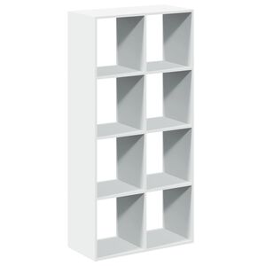 vidaXL Libreria divisoria bianca 69,5x29x137,5 cm in legno ingegnerizzato