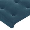 vidaXL Letto a Molle con Materasso e LED Blu Scuro 180x200 cm