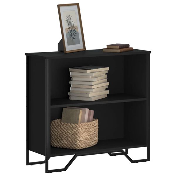 vidaXL Libreria Nera 80x31x74,5 cm in Legno Multistrato