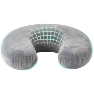 vidaXL Cuscino da viaggio per il collo Grigio Schiuma Memory