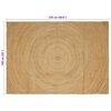 vidaXL Tappeti per area Rettangolare Marrone 160 x 230 cm Juta