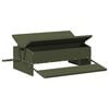 vidaXL Mangiatore a Pedale per Pollo Verde oliva 75 x 53 x 20,5 cm