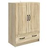 vidaXL Credenza Rovere Sonoma 66 x 34,5 x 92 cm Legno ingegnerizzato