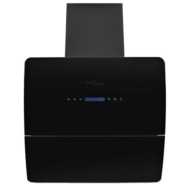 vidaXL Cappa Aspirante a Muro Acciaio Inox 756 m³/h 60 cm Nera