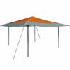 vidaXL Tenda Gazebo 395 x 395 x 251 cm Arancione Tessuto