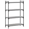 vidaXL Libreria 4 Ripiani Grigio Sonoma 80x30x120cm Legno Multistrato