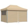 vidaXL Tenda Party Beige 279 x 410 x 315 cm Tessuto Oxford
