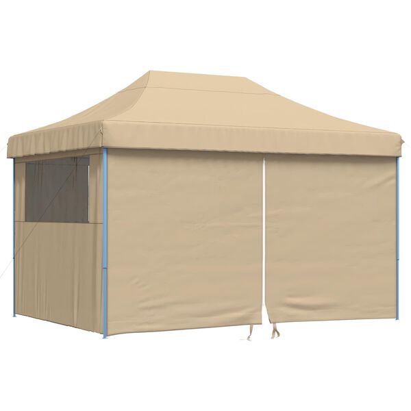 vidaXL Tenda Party Beige 279 x 410 x 315 cm Tessuto Oxford