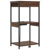 vidaXL Armadio da Notte Rovere Marrone 41 x 31 x 76 cm