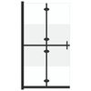 vidaXL Parete per Doccia Walk-in Pieghevole in Vetro ESG 80x190 cm