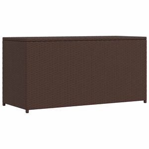 vidaXL Baule da Giardino Marrone 120x50x60 cm in Polyrattan