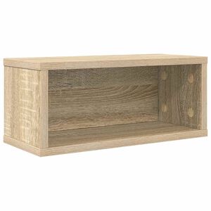vidaXL Rack per Stoccaggio CD Rovere Sonoma 40 x 17 x 17 cm
