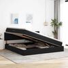 vidaXL Letto con contenitore e LED con led Nero 200 x 200 cm Velluto