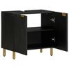 vidaXL Mobile Lavabo da Bagno Nero 62x33x58 cm in Legno Multistrato