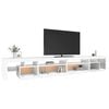vidaXL Mobile Porta TV con Luci LED Bianco 290x36,5x40 cm