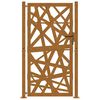 vidaXL Cancello da giardino 100x200 cm in acciaio corten design leggero