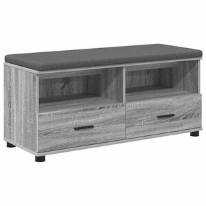 vidaXL Panca per ingresso Sonoma grigia 100 x 38 x 46 cm