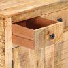 vidaXL Credenza 59x35x75 cm in Legno Massello di Mango Grezzo