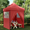 vidaXL Tenda Party Borgogna 200 x 200 x 306 cm Tessuto Oxford