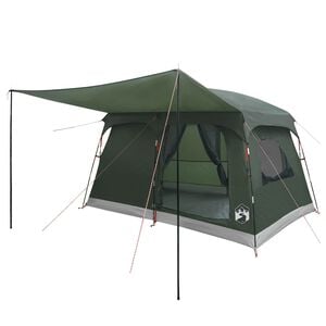 vidaXL Tenda Familiare 8 persona Verde militare Poliestere