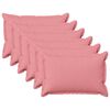 vidaXL Federa 6 pcs HOUTEN Rosa 50 x 75 cm Lino