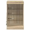 vidaXL Credenza con Luci LED Rovere Sonoma 41x37x67 cm