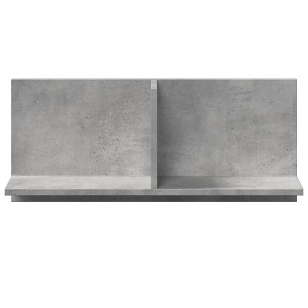 vidaXL Mobile a Parete 70x16,5x30 cm Grigio Cemento Legno Multistrato