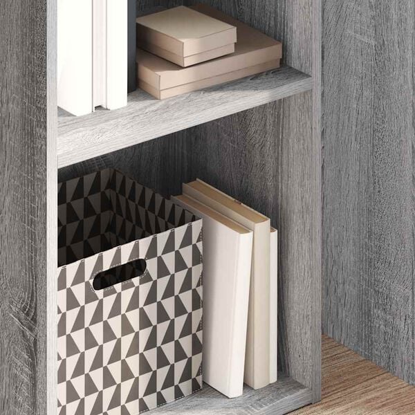 vidaXL Libreria Grigio Sonoma 40x30x152 cm in Legno Multistrato