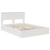 vidaXL Letto con Contenitore Bianco 140 x 190 cm Legno multistrato