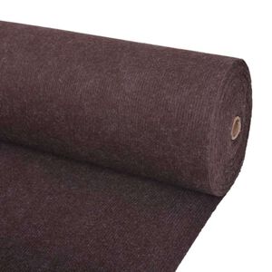 vidaXL Tappeto Marrone 1,2 x 20 m Poliestere