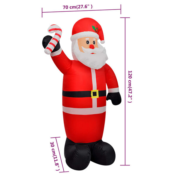 vidaXL Babbo Natale Gonfiabile 120 cm