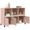 vidaXL Credenza Rosa 100,5x39x72 cm in Acciaio